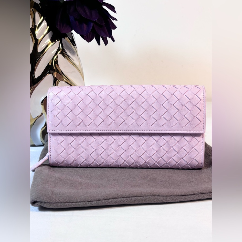 Bottega Veneta Intrecciato Flap Wallet